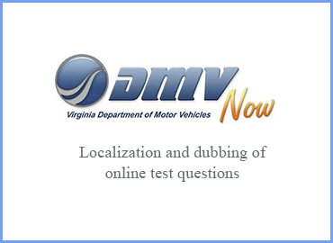 Turkish localization and dubbing of driving license test of Virginia State
